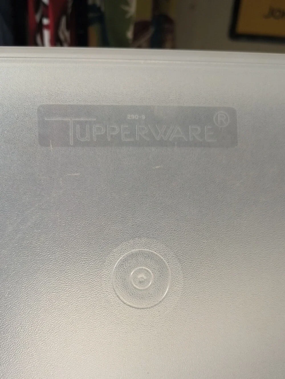 Tupperware Cream Tablet Storage Tray 290-9 Container Vintage With Lid